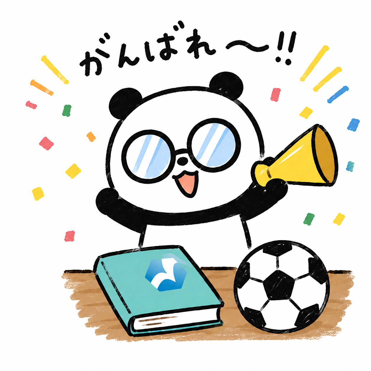 がんばれ 応援めがねぱんだ