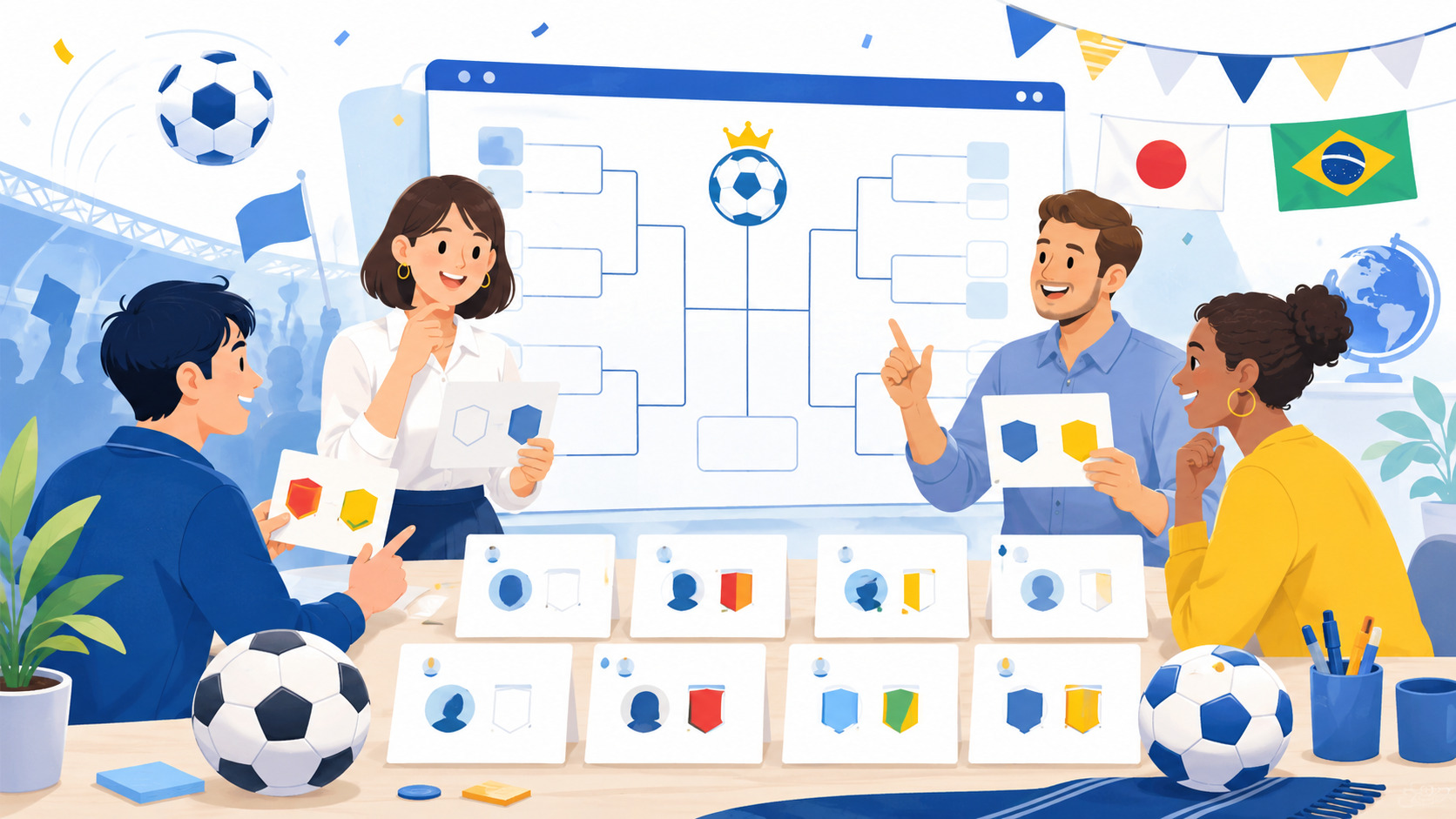 W杯決勝2か国予想キャンペーンのイメージ